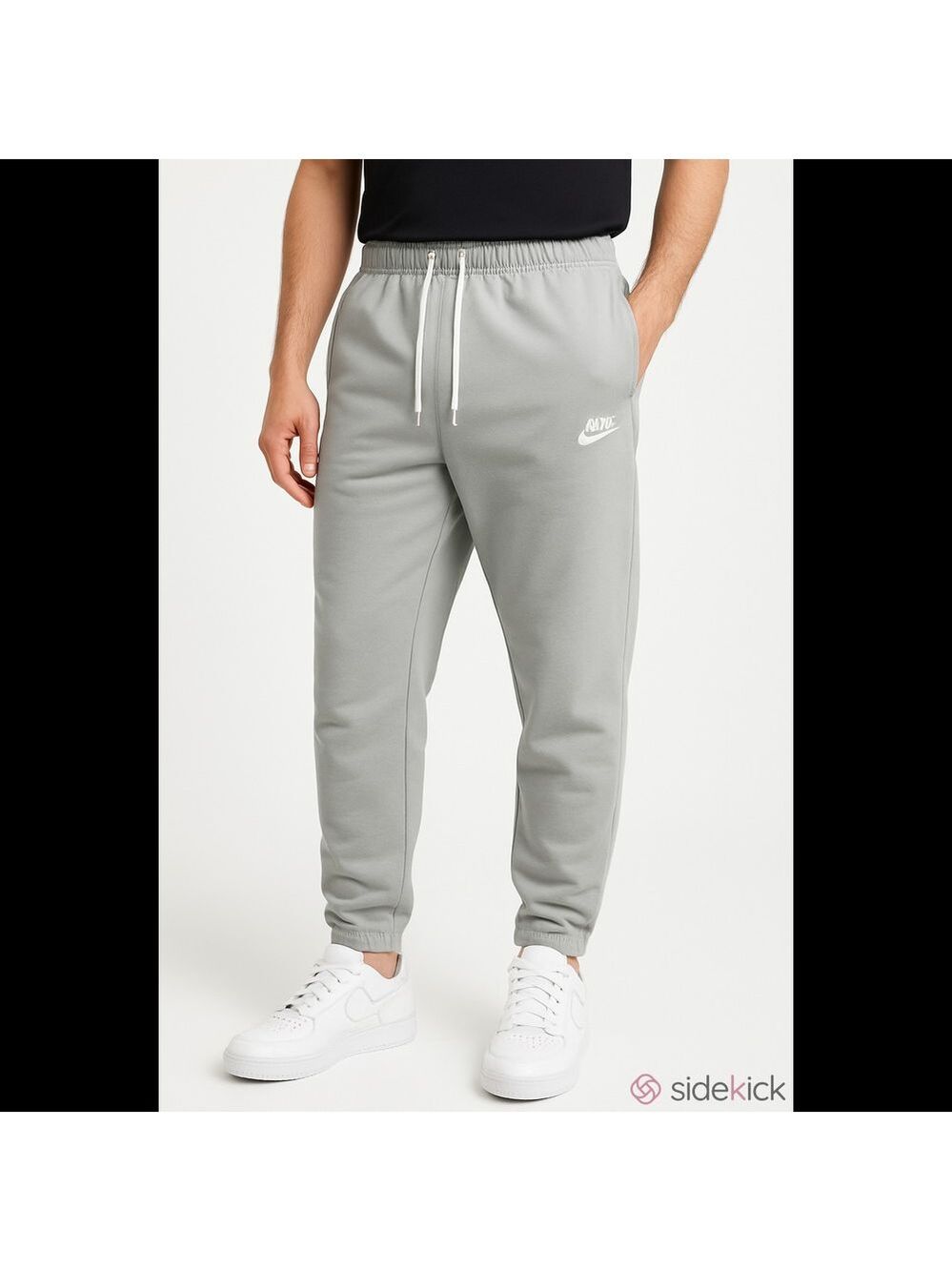 Nike Men's Gray White Sweatpants Joggers Large